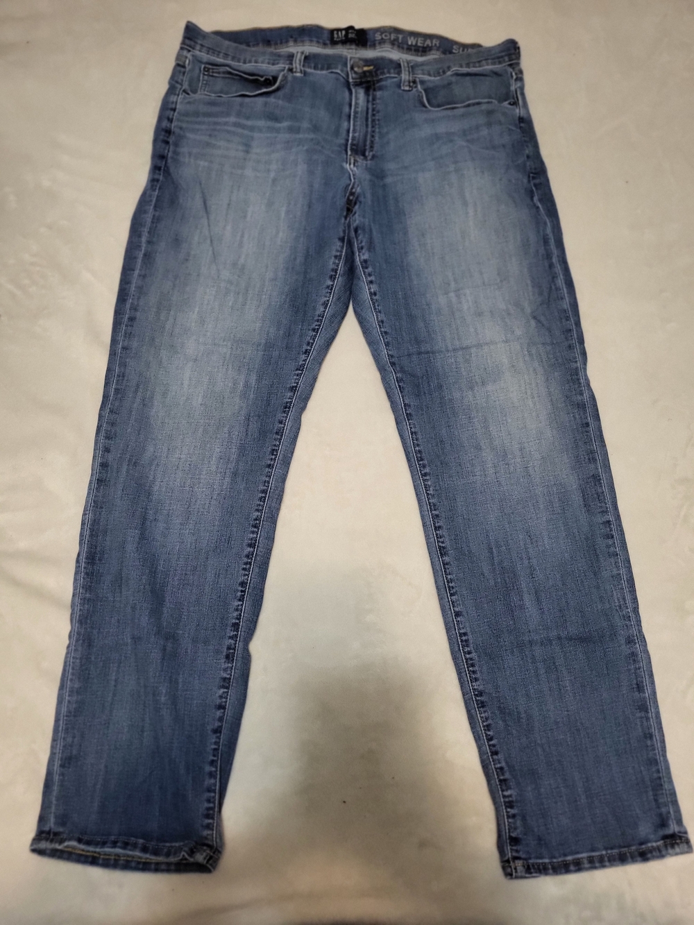 GAP Soft Wear GapFlex Straight Jeans Size 38 x 32 Blue